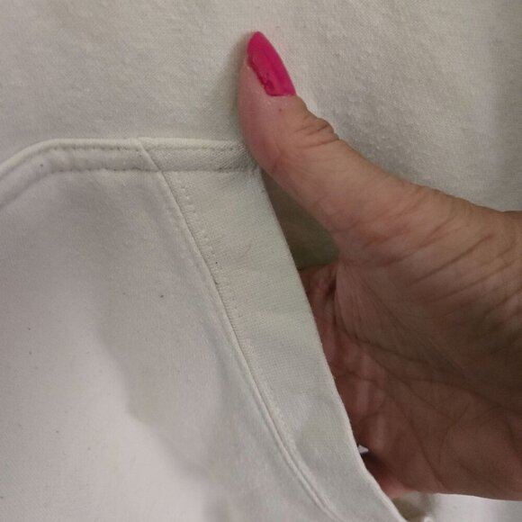 Big Cotton Syracuse Orange Vintage White Hoodie Sweatshirt Size XL - Picture 4 of 6